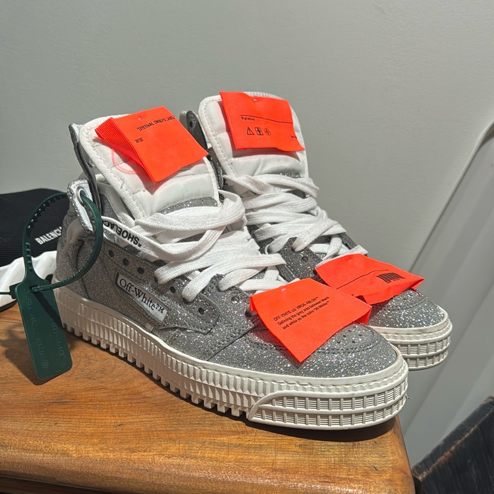Off white high top sneakers